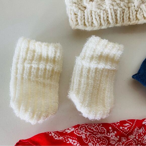 AMERICAN GIRL DOLL Après-Ski Wear Complete Outfit Set Sweater Leggings Socks - Picture 3 of 11